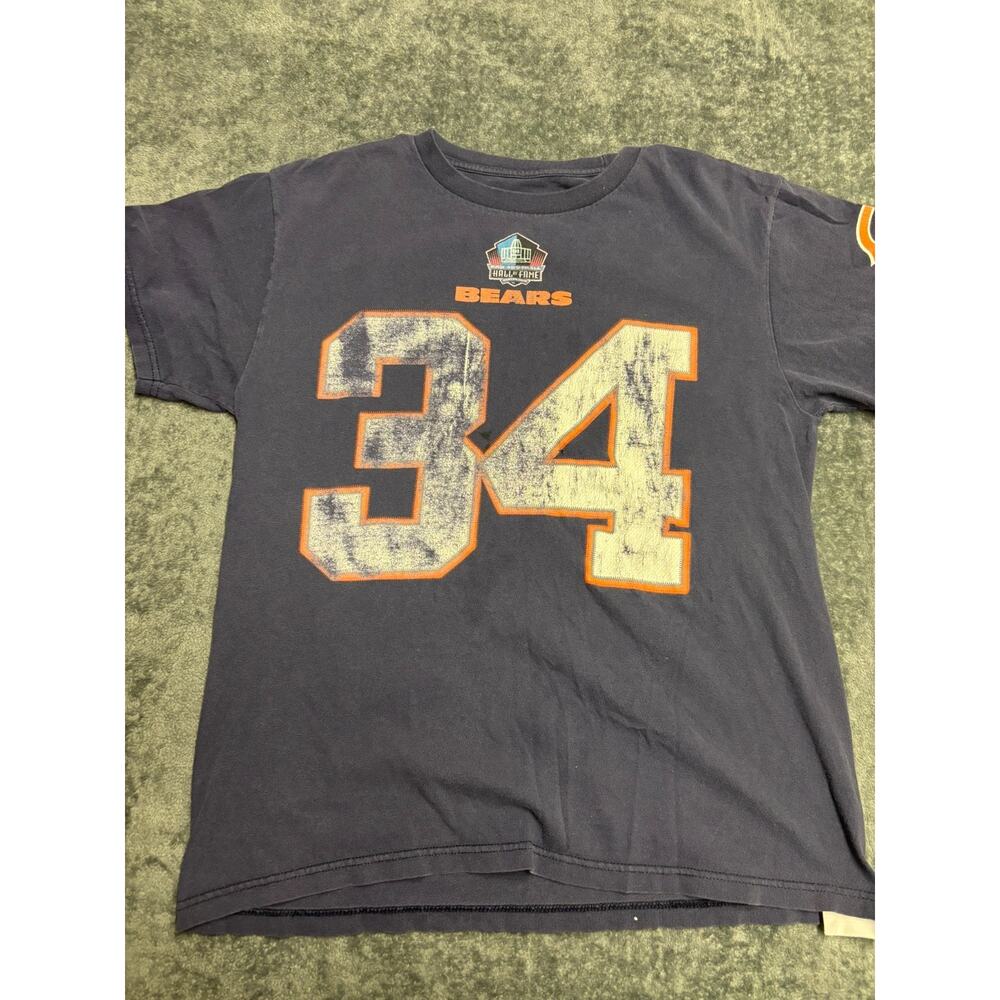 WALTER PAYTON TEAM APPAREL MEDIUM CHICAGO BEARS SHIRT HALL OF FAME